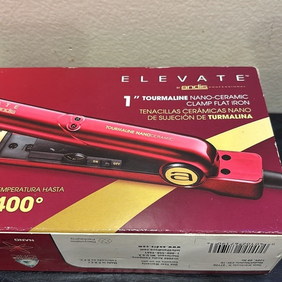 Andis Elevate Red Nano-Ceramic Flat Iron - Picture 2 of 3